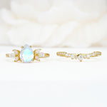 SR17165 Moonstone Ring - White-Gold