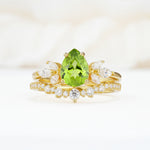 SR17165 Peridot Ring - Yellow-Gold