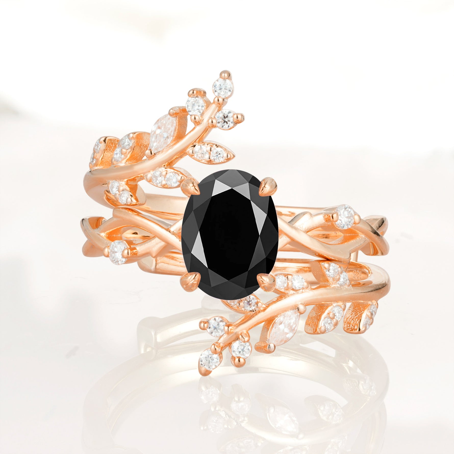 SR17167 Black Onyx Ring - Additional view