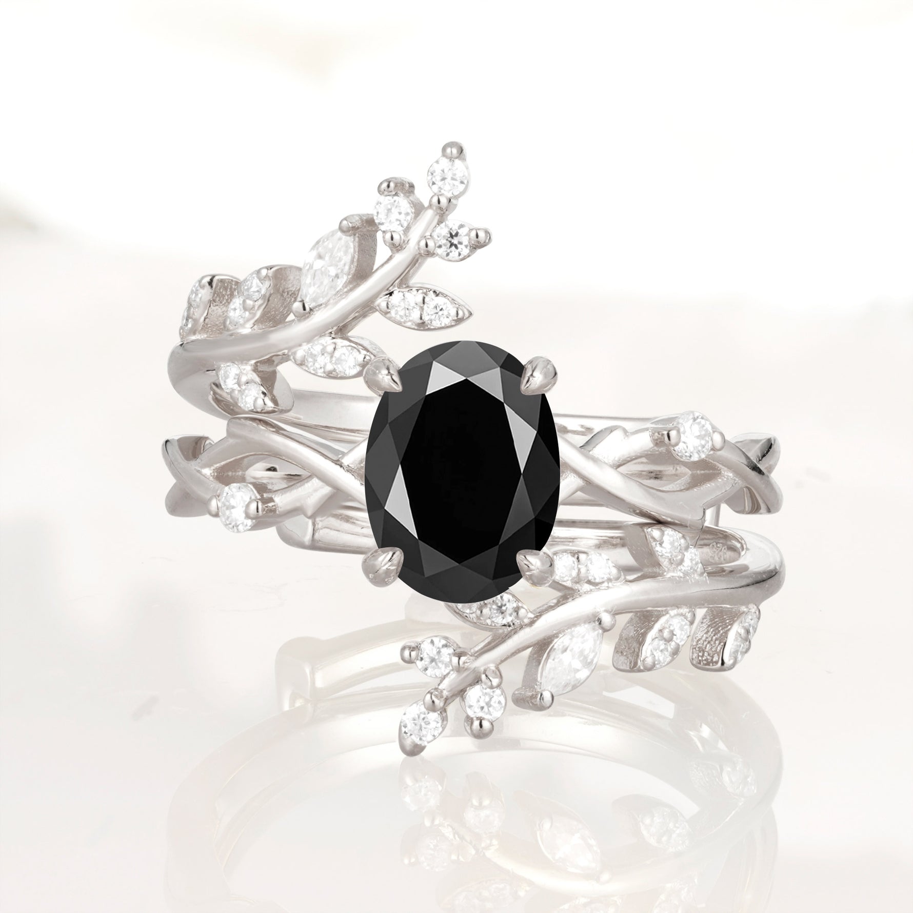SR17167 Black Onyx Ring - Additional view