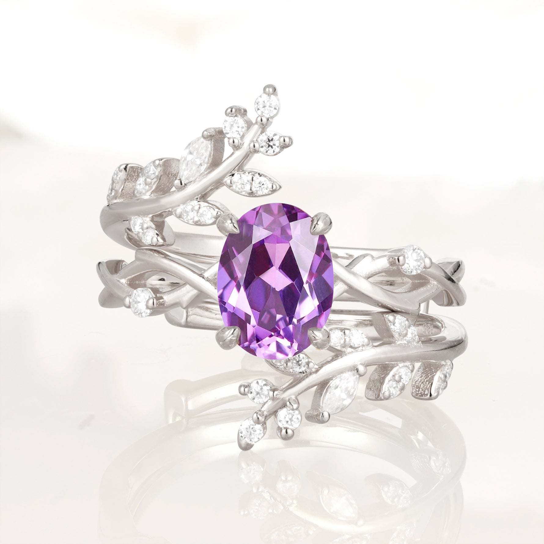 SR17167 Amethyst Ring - Additional view