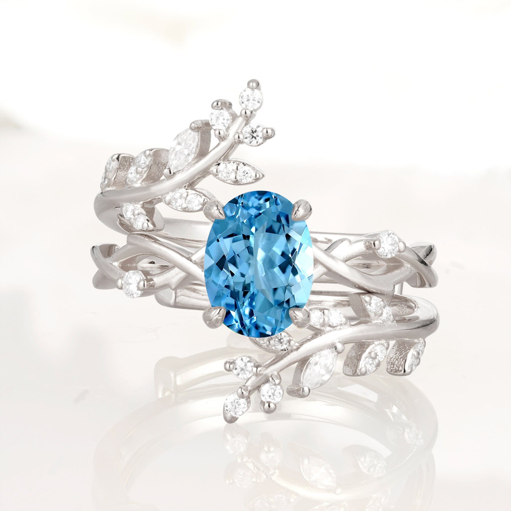 SR17167 Aquamarine Ring - Additional view