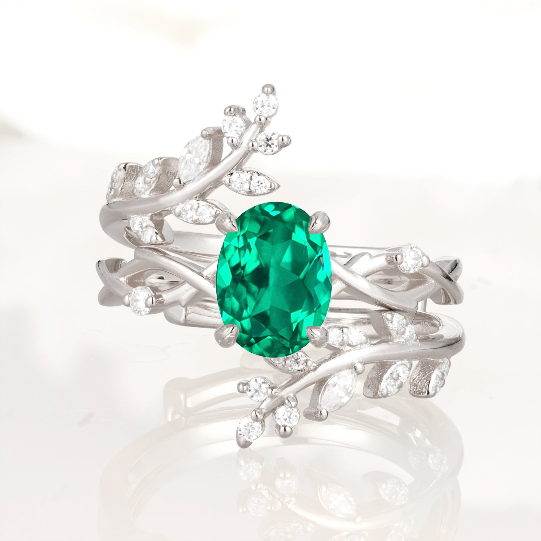 SR17167 Emerald Ring - Additional view