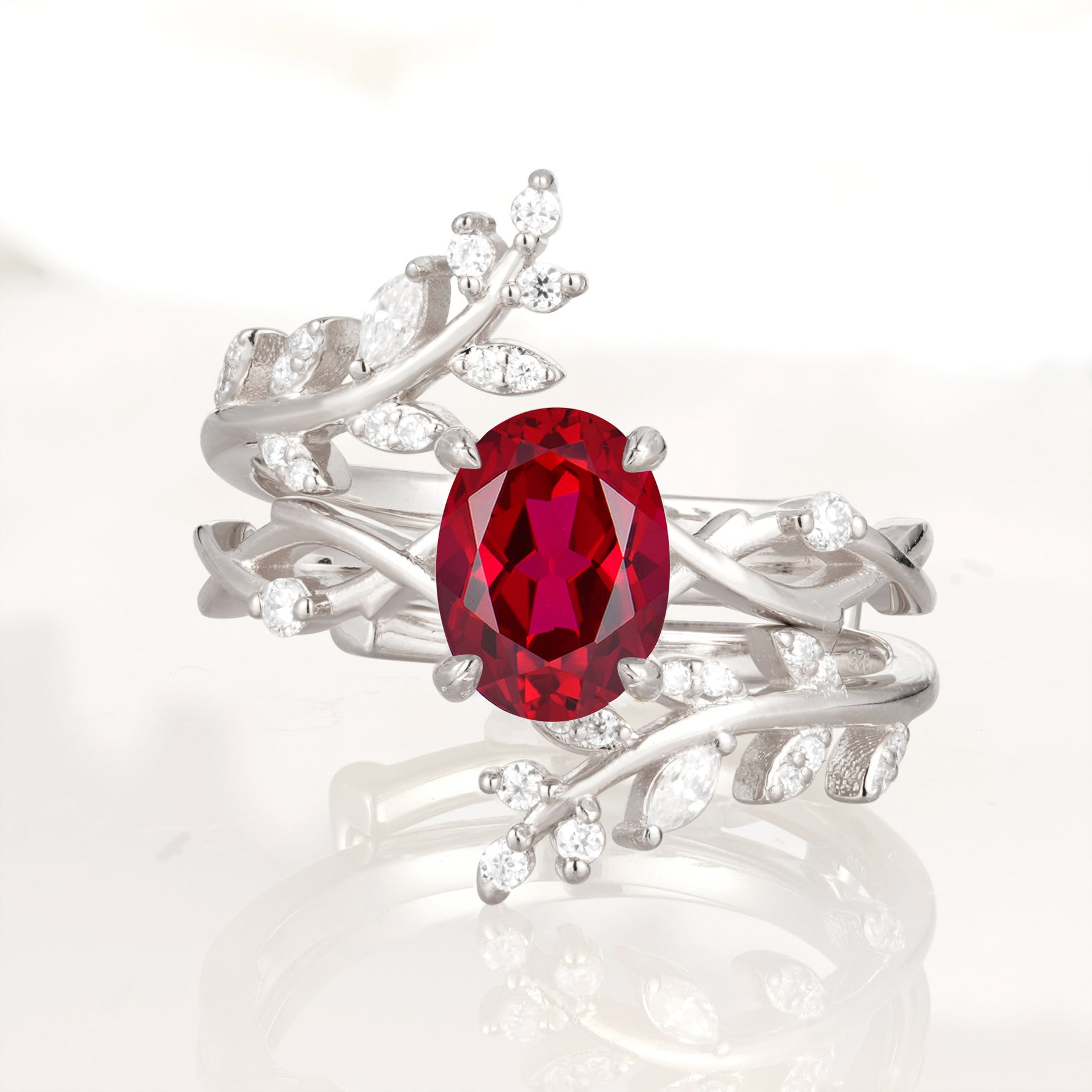 SR17167 Ruby Ring - Additional view