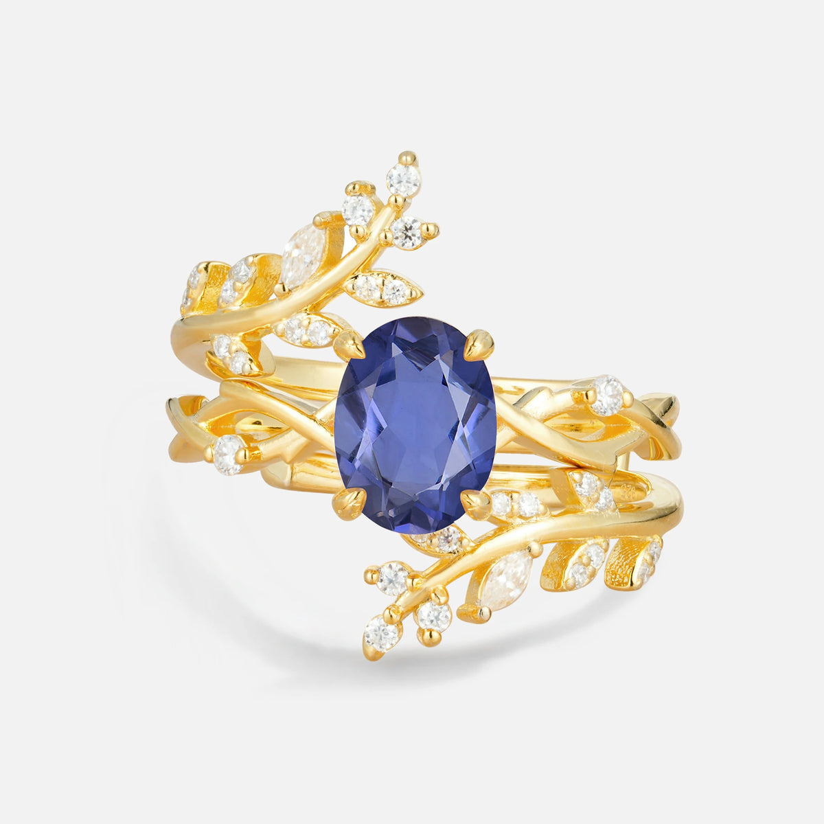 SR17167 Tanzanite Ring - Yellow-Gold