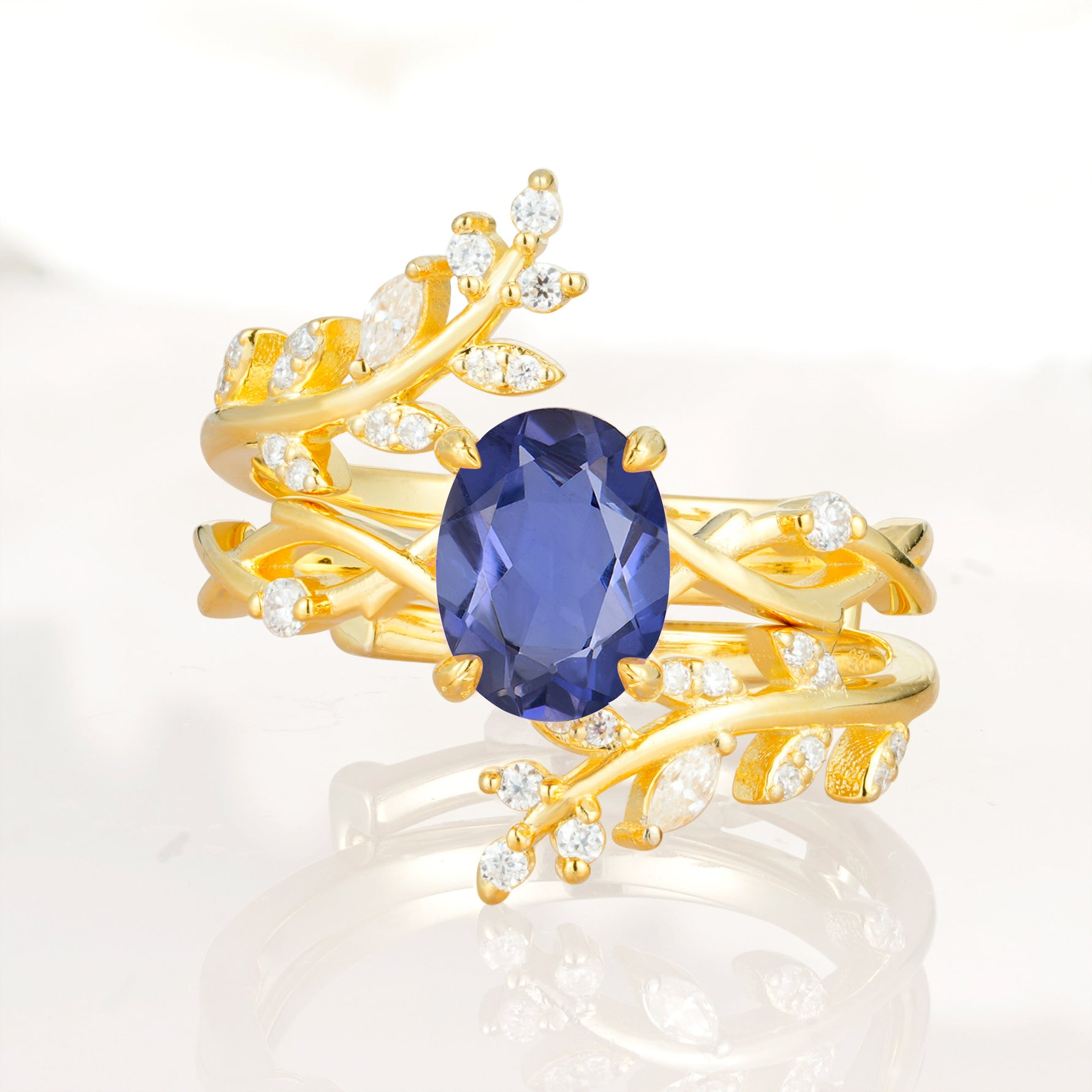 SR17167 Tanzanite Ring - Yellow-Gold