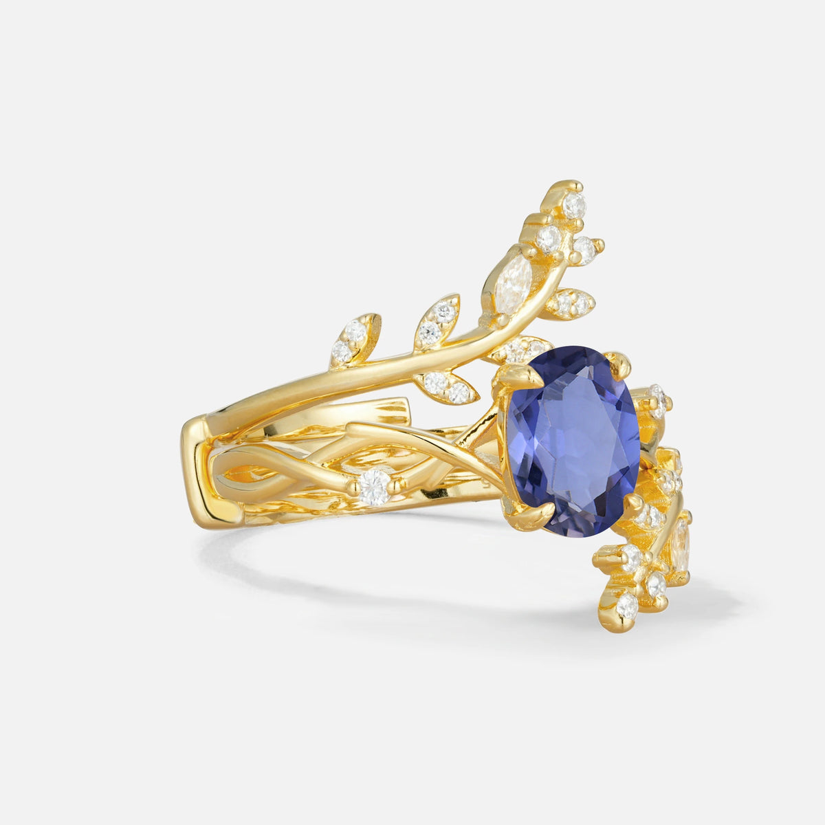 SR17167 Tanzanite Ring - White-Gold