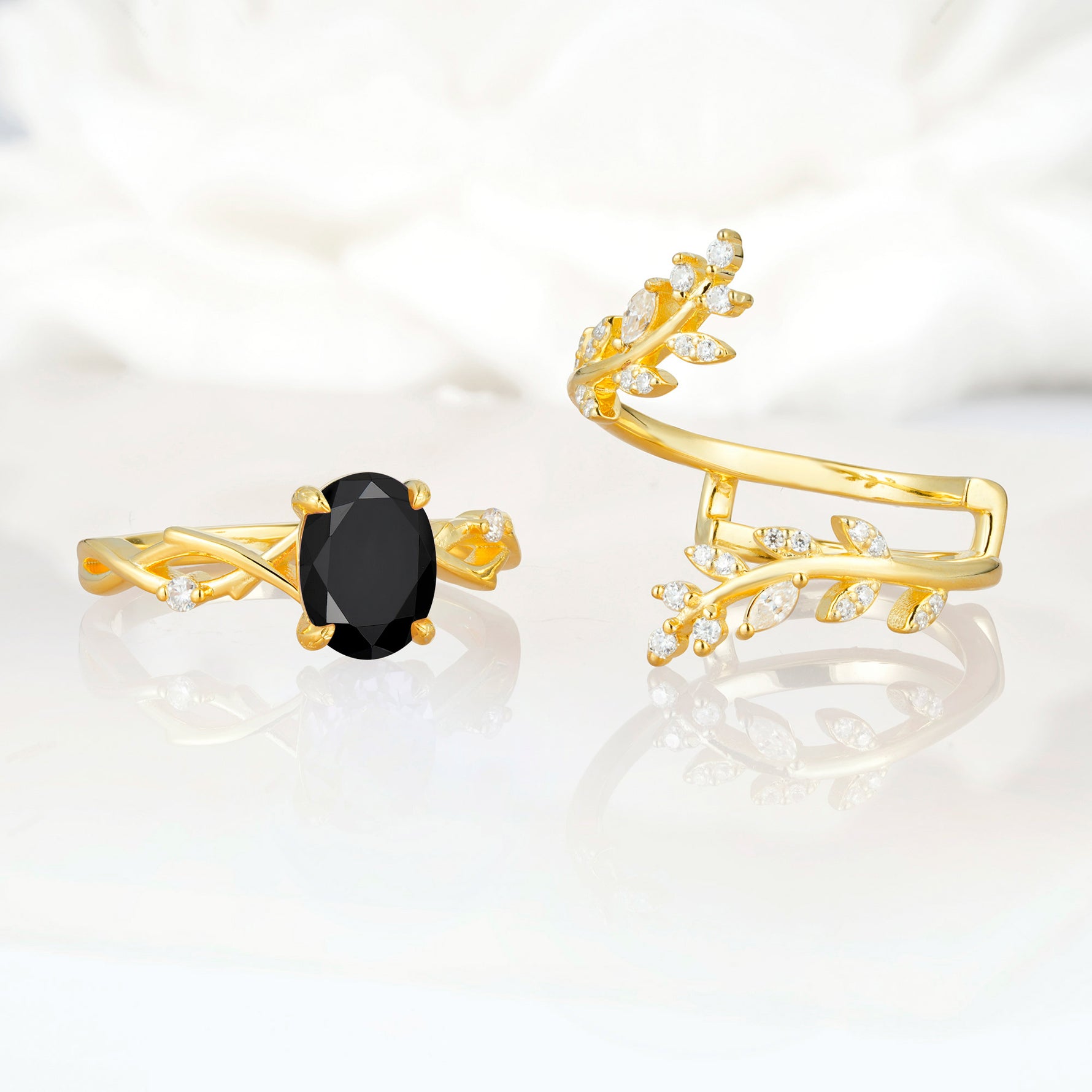 SR17167 Black Onyx Ring - Additional view