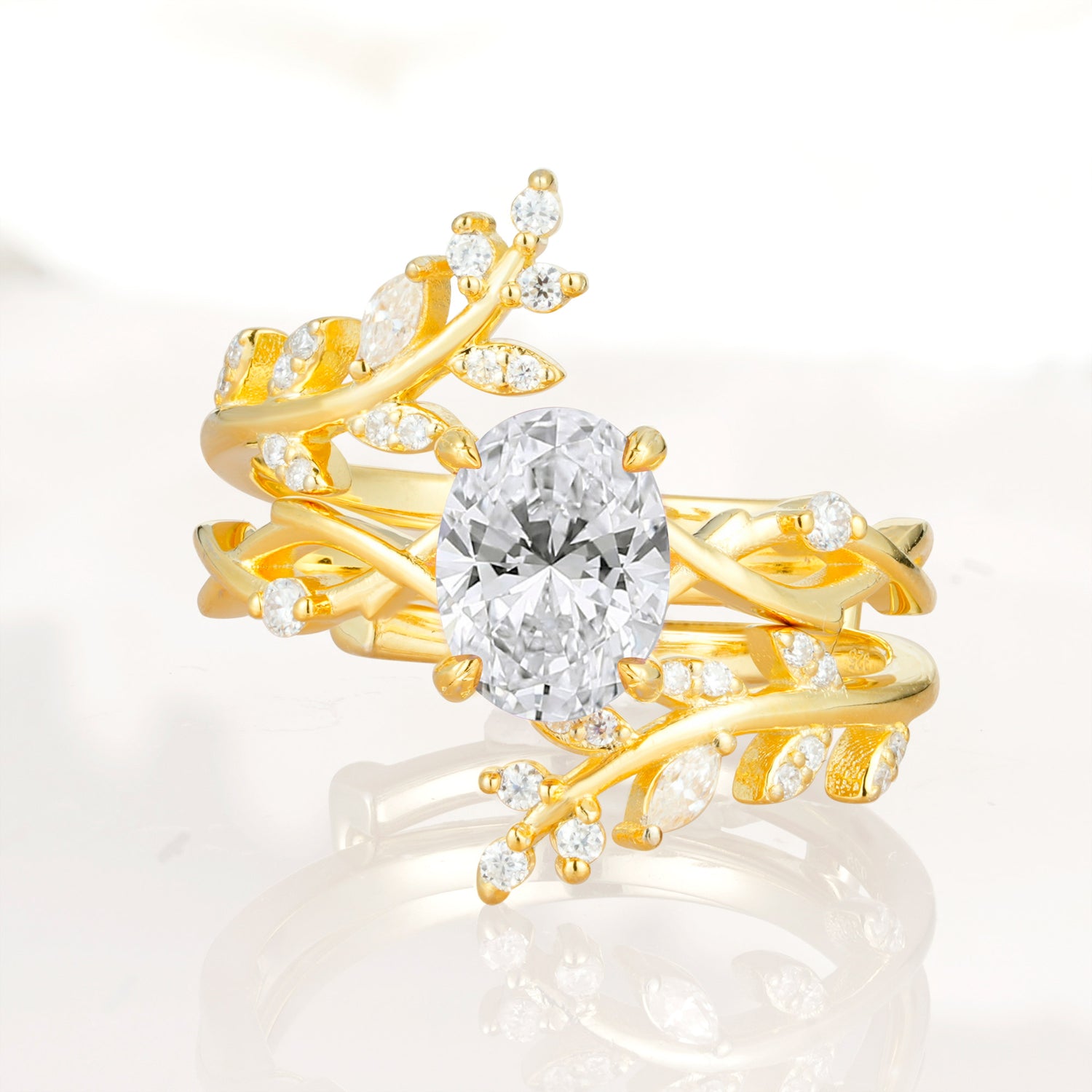 SR17167 Lab Diamond Ring - Yellow-Gold
