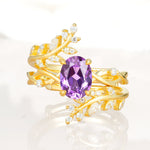 SR17167 Amethyst Ring - Yellow-Gold
