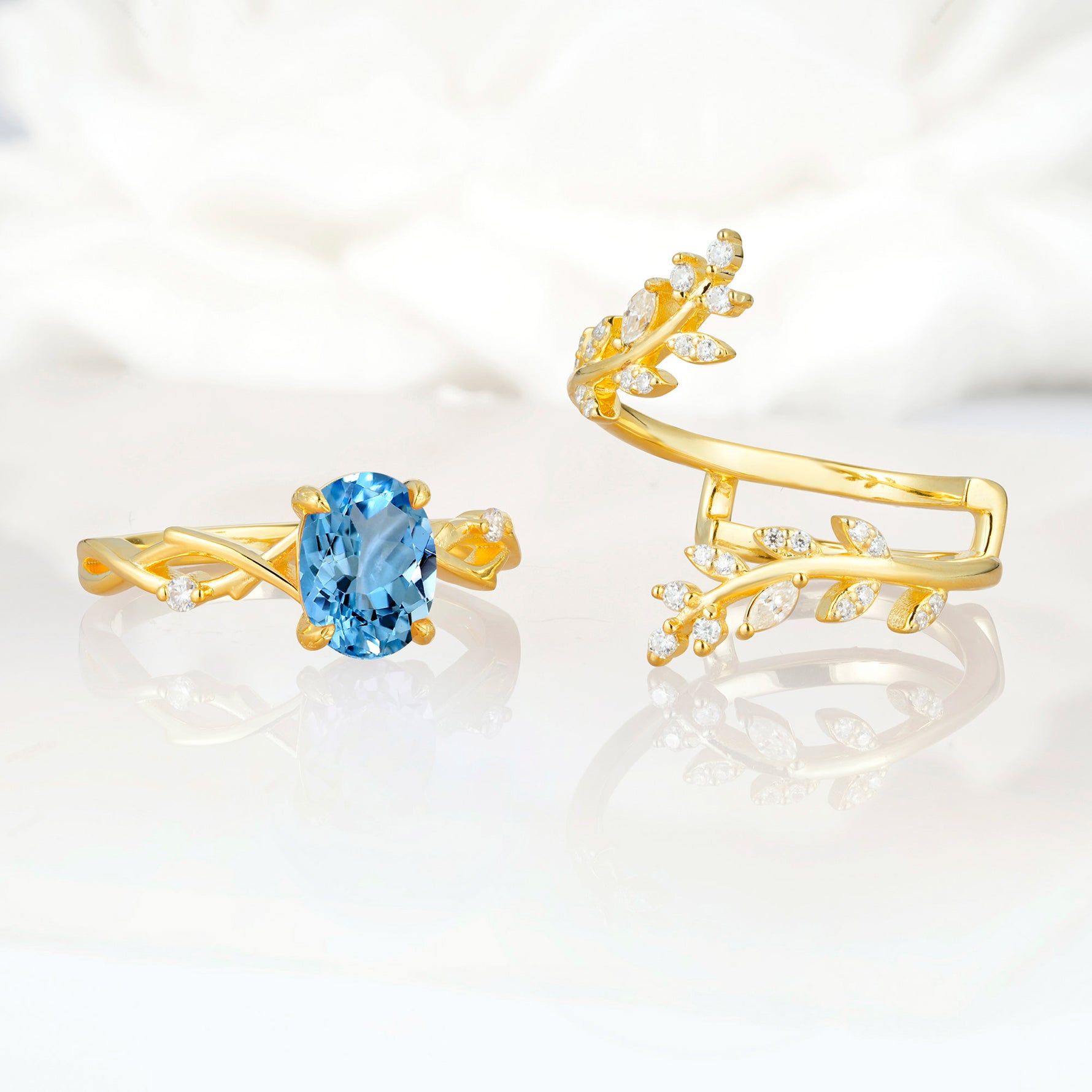SR17167 Aquamarine Ring - Additional view