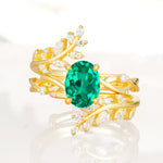 SR17167 Emerald Ring - Yellow-Gold