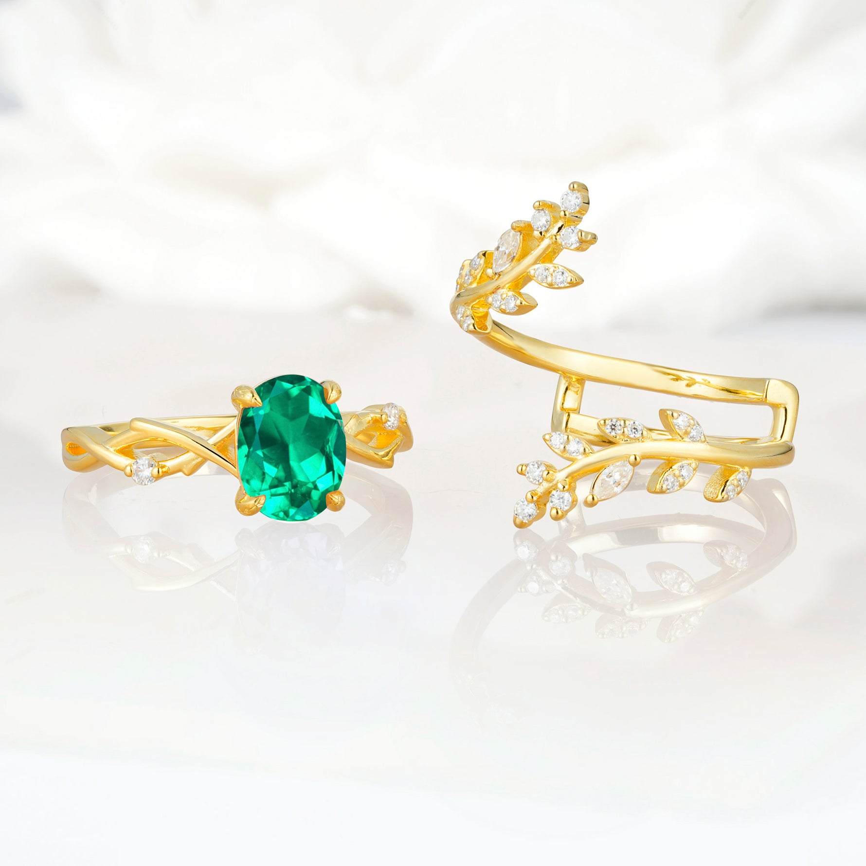 SR17167 Emerald Ring - Additional view