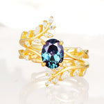 SR17167 Alexandrite Ring - Yellow-Gold