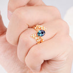 SR17167 Alexandrite Ring - Rose-Gold