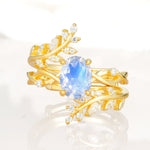 SR17167 Moonstone Ring - Yellow-Gold