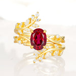 SR17167 Ruby Ring - Yellow-Gold