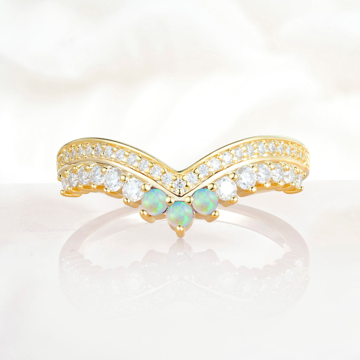SR17246 Fire Opal Ring - Additional view