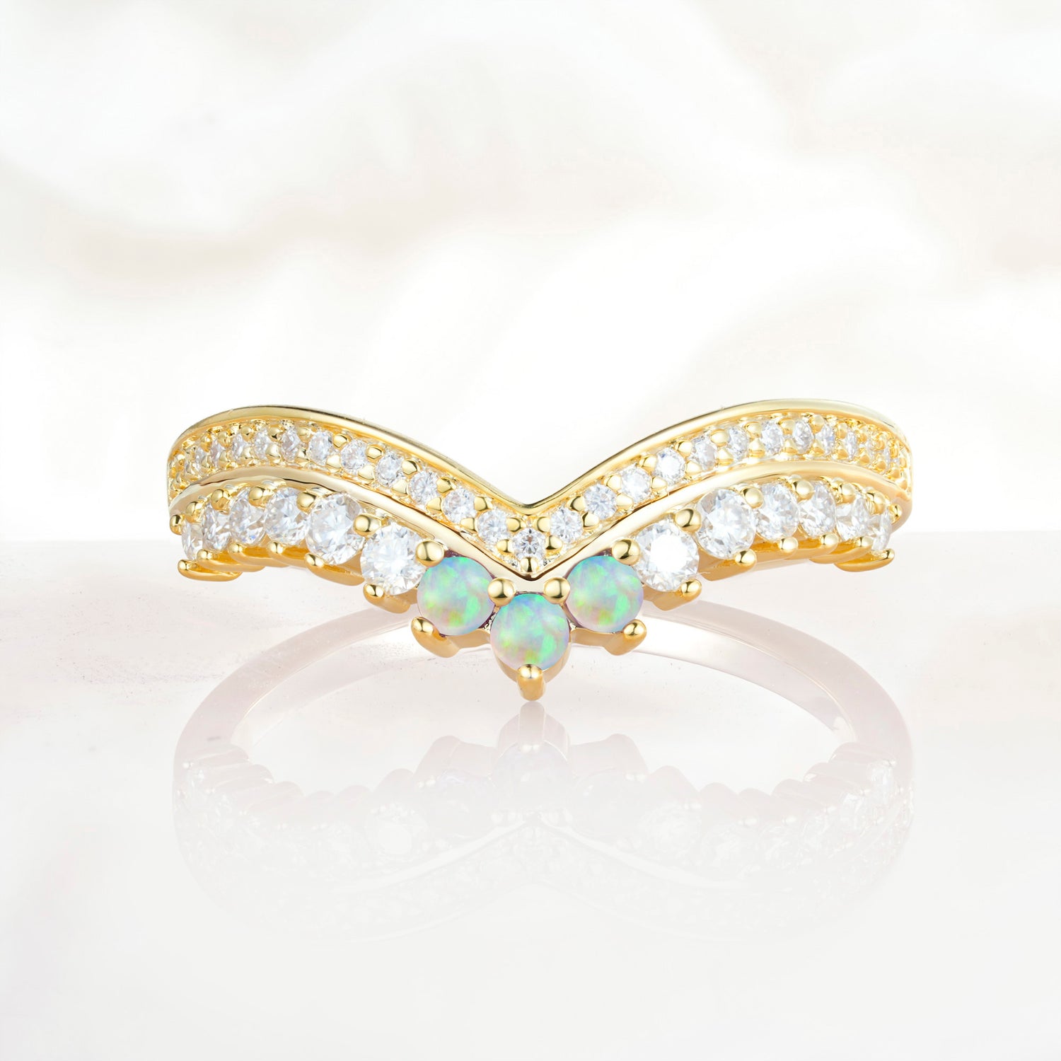 SR17246 Fire Opal Ring - Additional view