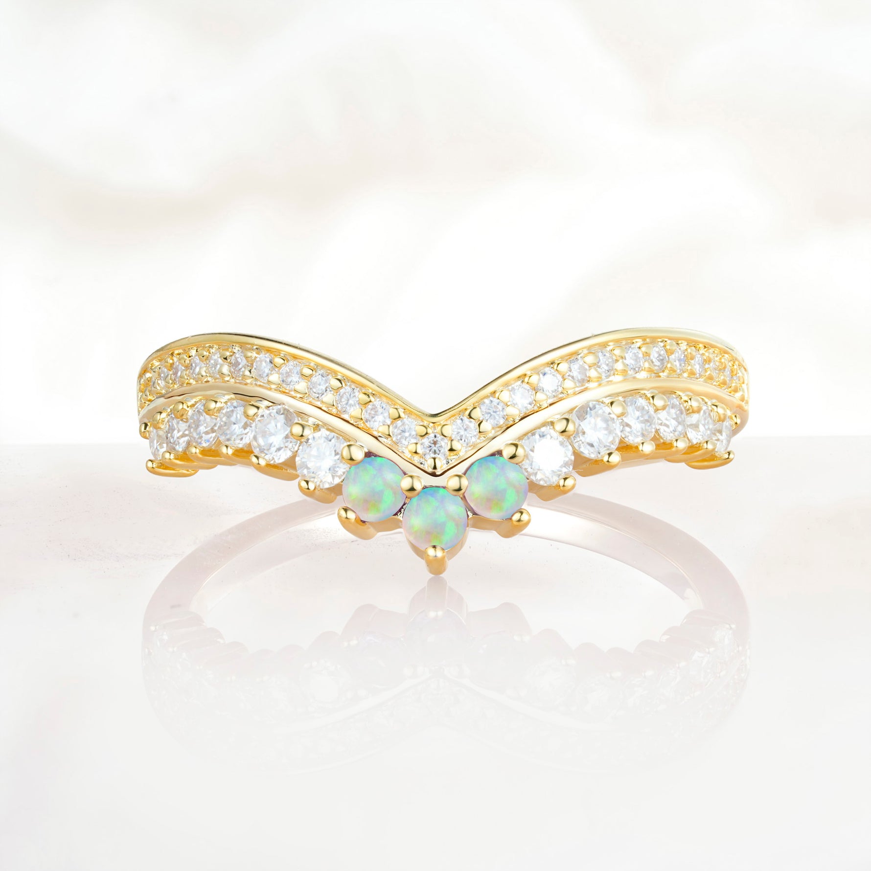 SR17246 Fire Opal Ring - Additional view