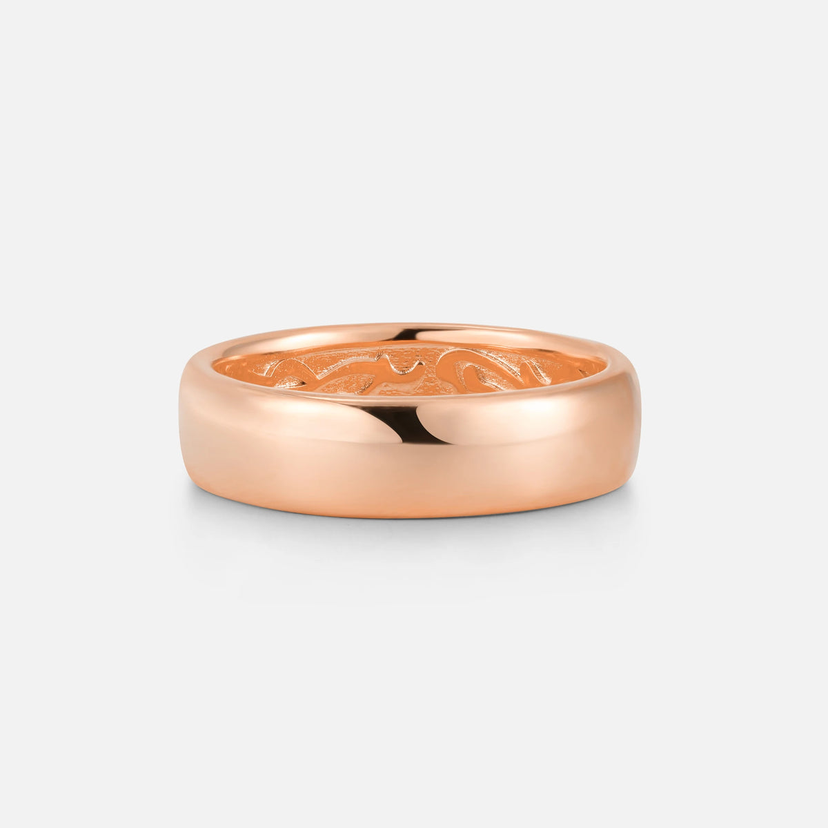 Classic Wide Men’s Wedding Band with Inner Filigree Detail - Additional view