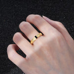 Emerald Cut Black Onyx Bezel-Set Leaf Engraved Wedding Band - Additional view