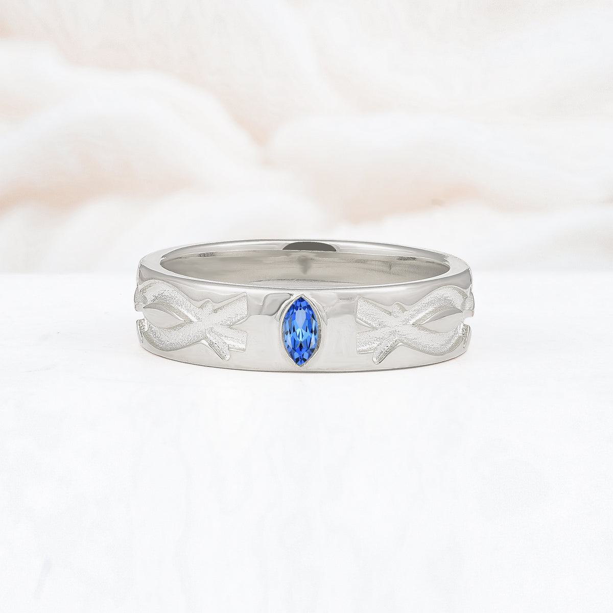 SR17406 Sapphire Ring - Additional view