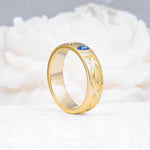 SR17406 Sapphire Ring - White-Gold