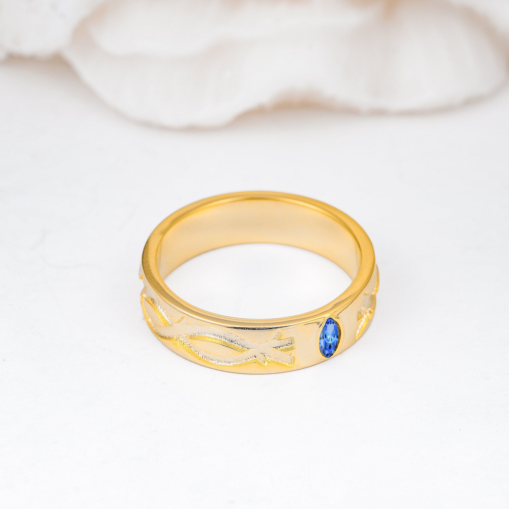 SR17406 Sapphire Ring - Additional view
