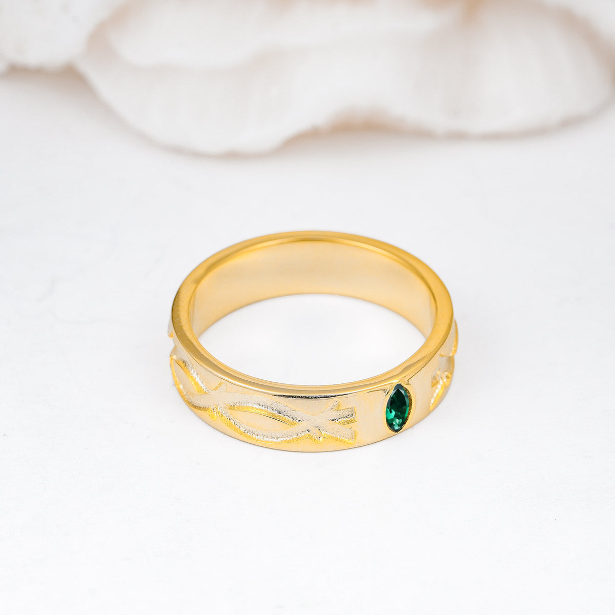 SR17406 Emerald Ring - Additional view