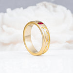 SR17406 Ruby Ring - White-Gold
