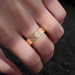 Nature-Inspired Leaf Engraved Moissanite Men’s Wedding Band - Additional view