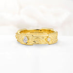 Kite Cut Moissanite Leaf Vine Nature-Inspired Men’s Wedding Band - Additional view