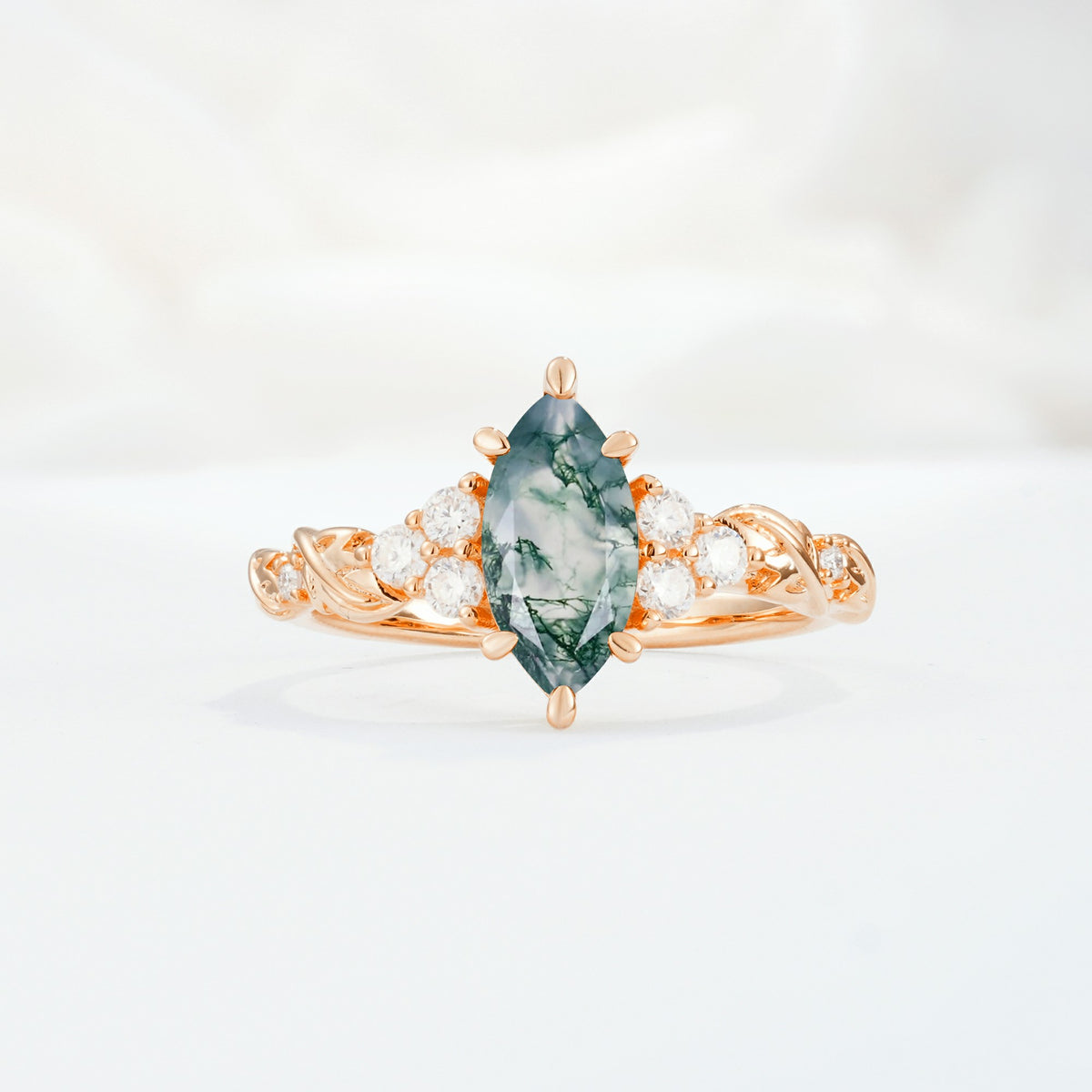 SR17467 Moss Agate Ring - Additional view