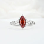 SR17467 Garnet Ring - Additional view