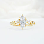 SR17467 Moissanite Ring - Yellow-Gold