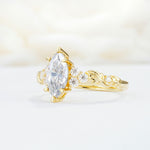 SR17467 Moissanite Ring - White-Gold