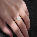 SR17467 Moissanite Ring - Rose-Gold