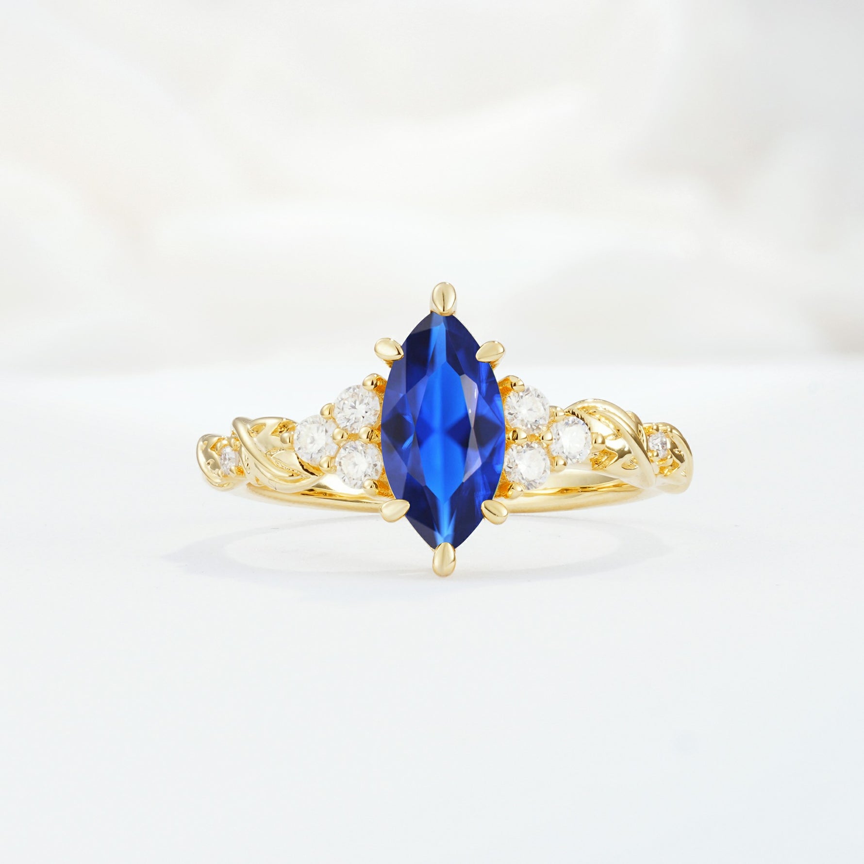 SR17467 Sapphire Ring - Yellow-Gold