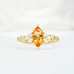 SR17467 Citrine Ring - Yellow-Gold