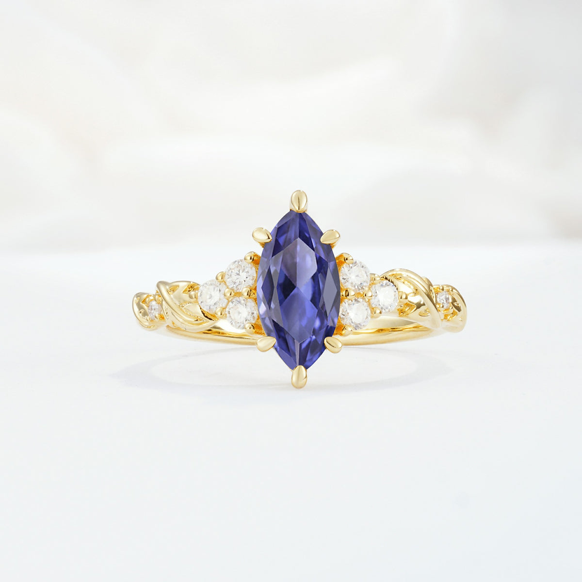 SR17467 Tanzanite Ring - Yellow-Gold