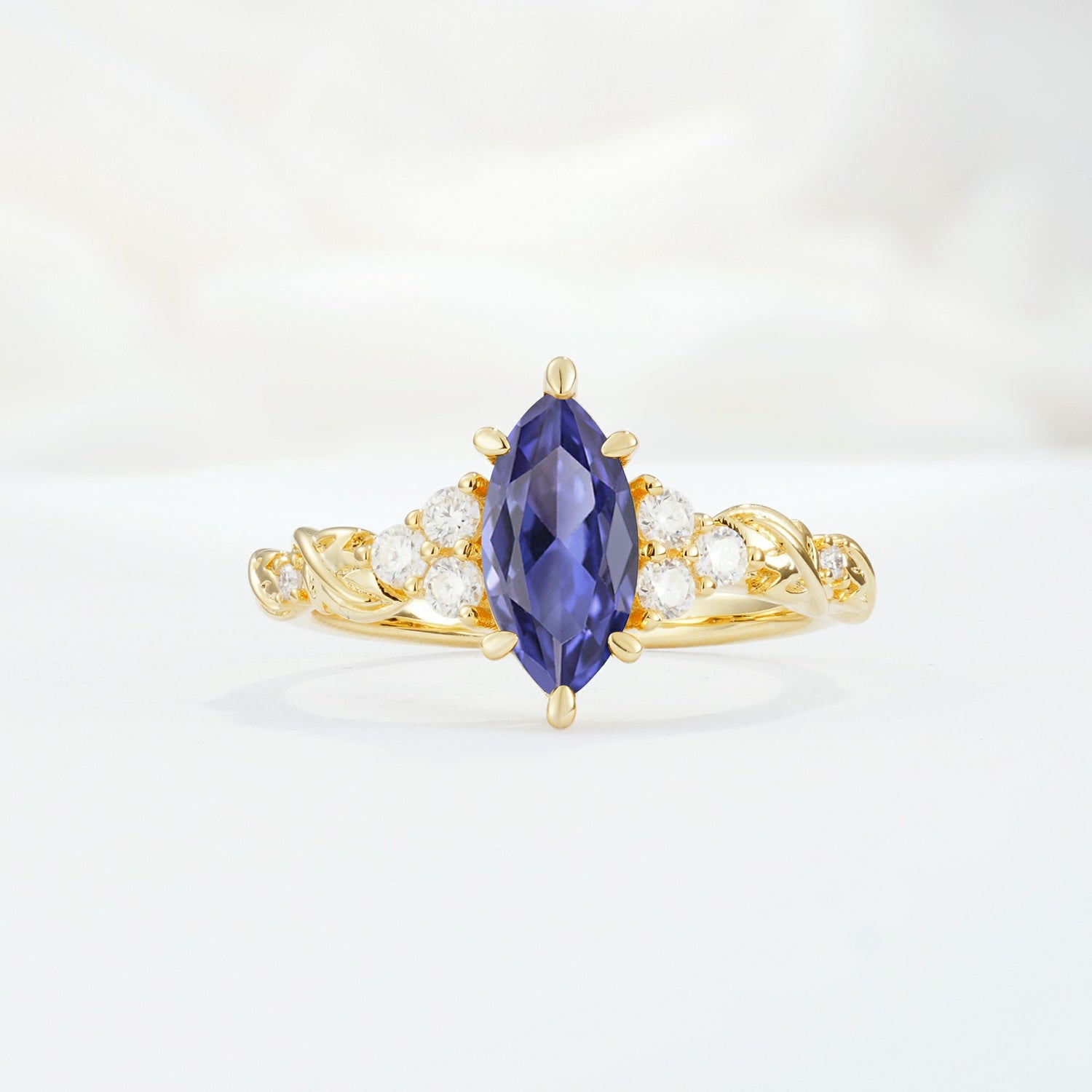 SR17467 Tanzanite Ring - Yellow-Gold