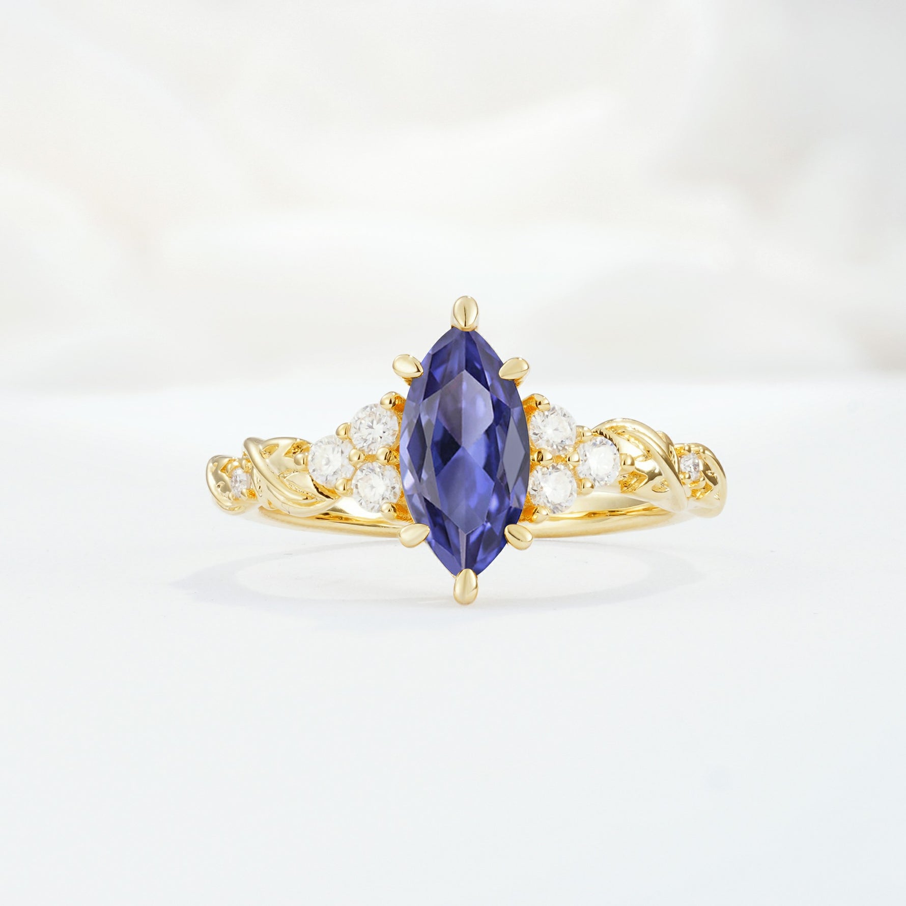 SR17467 Tanzanite Ring - Yellow-Gold