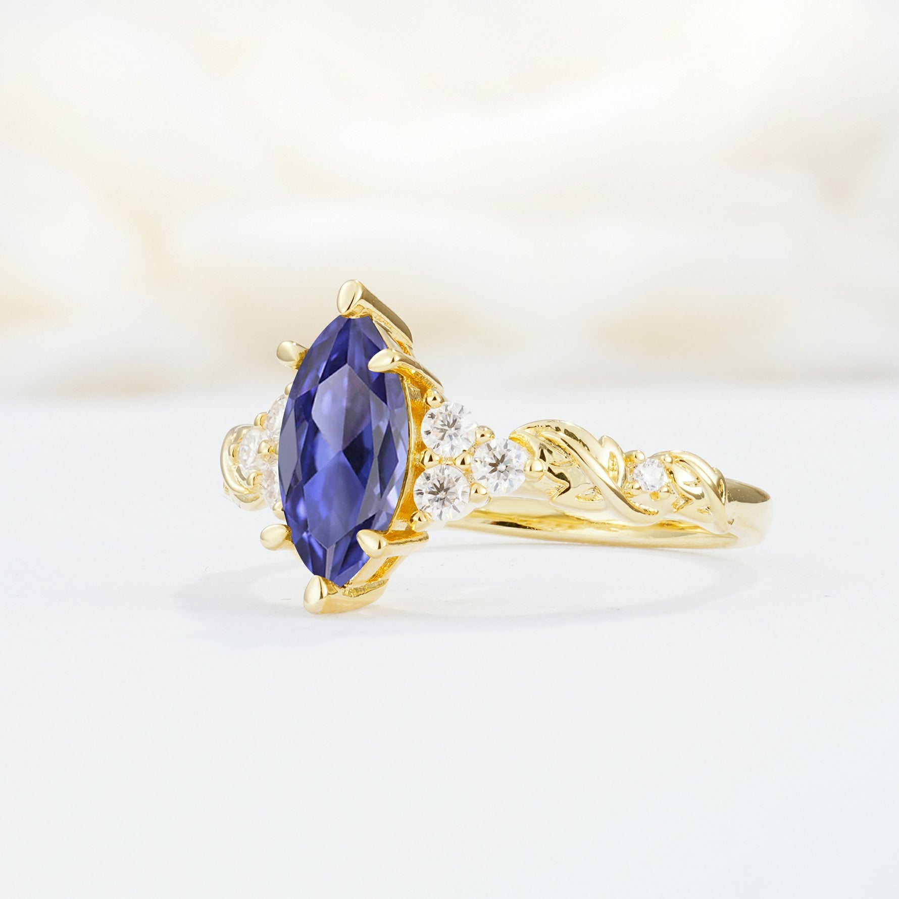 SR17467 Tanzanite Ring - White-Gold