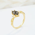 SR17467 Black Rutilated Quartz Ring - Additional view