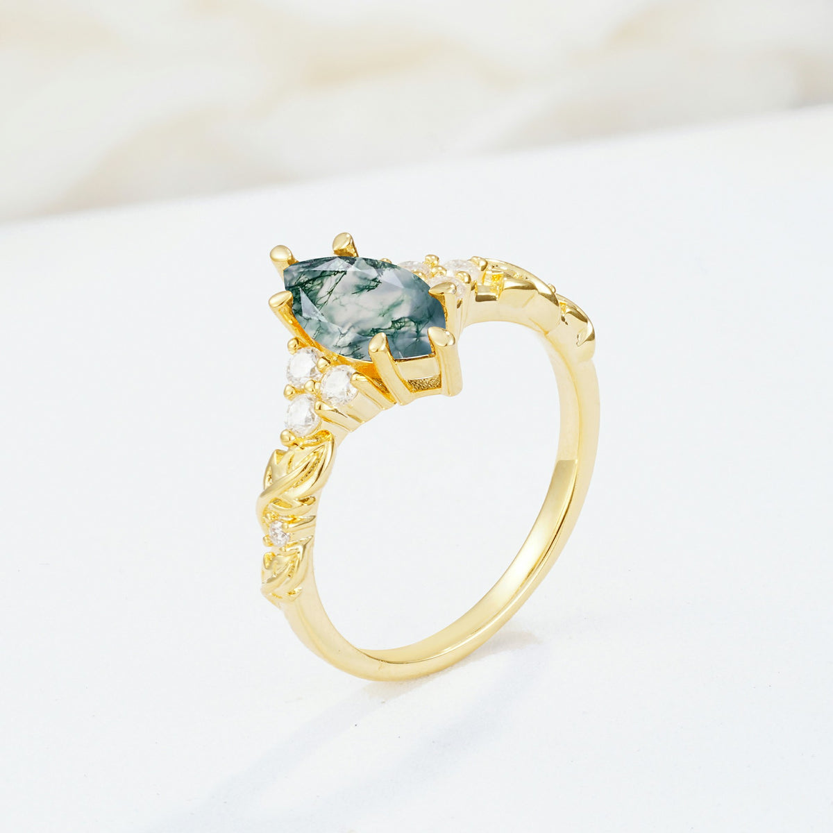 SR17467 Moss Agate Ring - Additional view