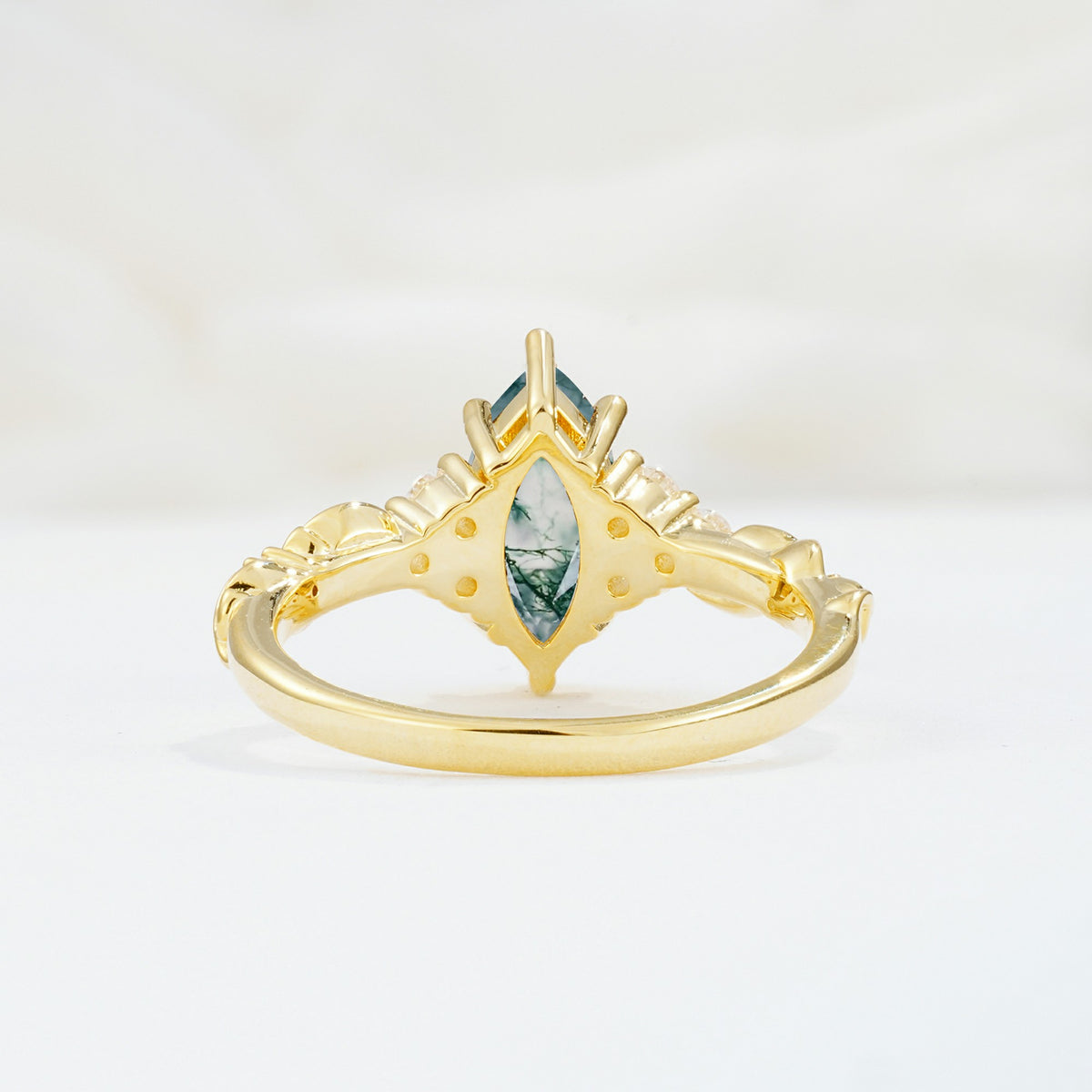 SR17467 Moss Agate Ring - Additional view