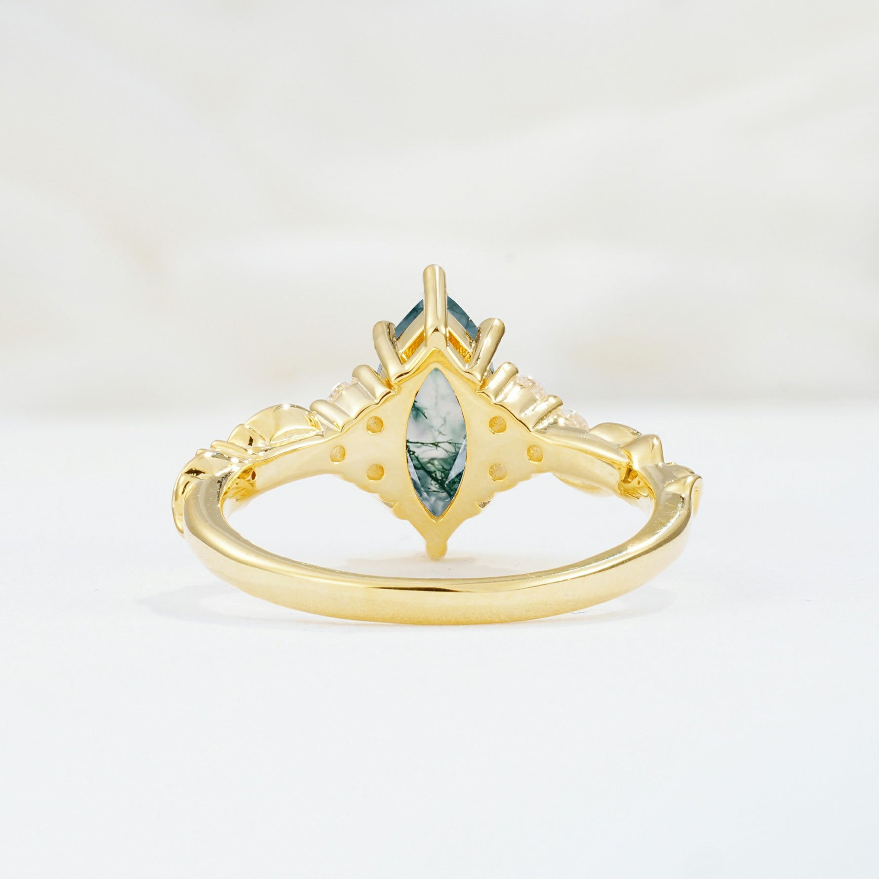 SR17467 Moss Agate Ring - Additional view