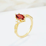 SR17467 Garnet Ring - Additional view