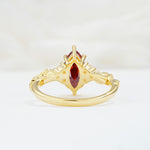 SR17467 Garnet Ring - Additional view